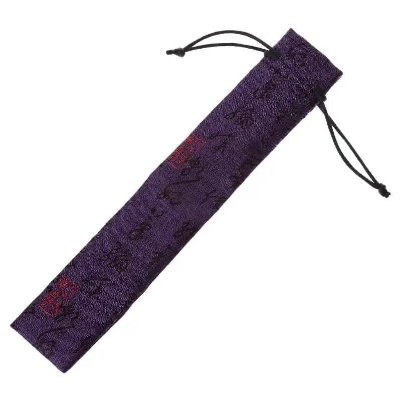 Chinese Style Decorative Folding Hand Fan Bag Dustproof Holder Prote