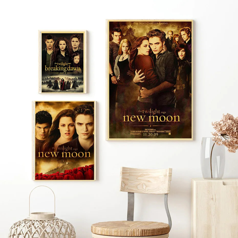 Film TV Movie Twilight Vintage Posters Wall Bedroom Painting Nostalgia Decor Aesthetic Cartoon Art Gift Print Art Wall Paintings
