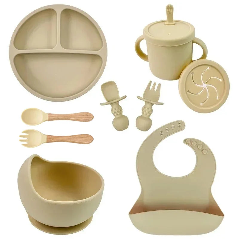 Food-Grade Silicone Kids Dish Set