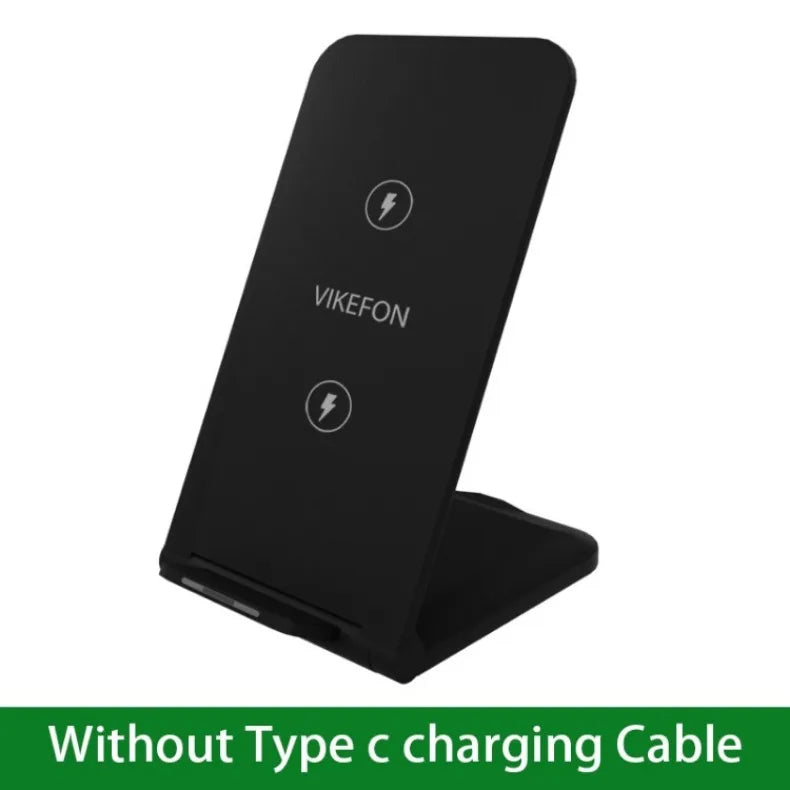 30W Foldable Wireless Charger Stand Pad For iPhone 14 13 12 11 Pro Max X Samsung S21 S20 Fast Charging Dock Station Phone Holder