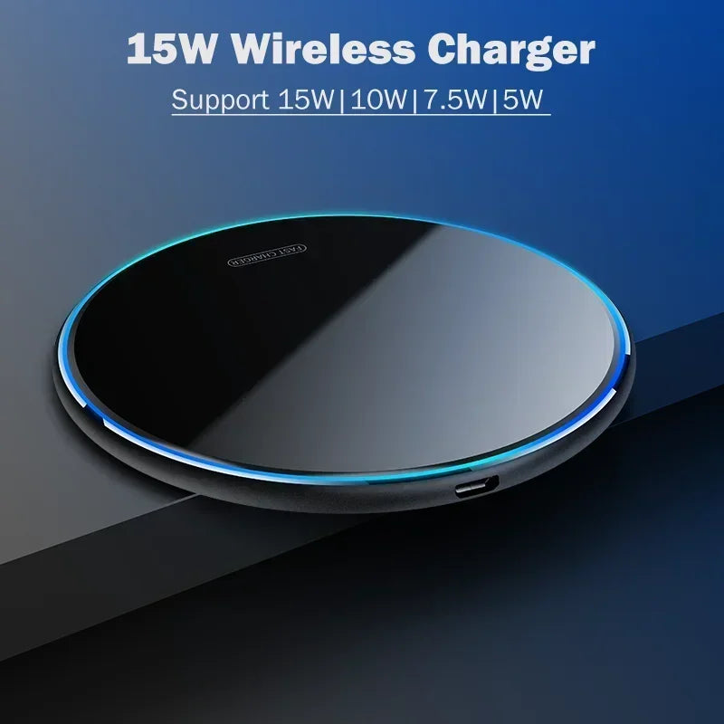 15W Fast Wireless Charger for vivo X200 Pro/X100 Pro/X100s Pro/X100 Ultra/X90 Pro Plus Wireless Charging Pad with Type-C Cable