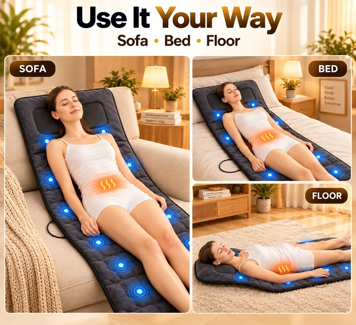 Full Body Massage Mat with Heat