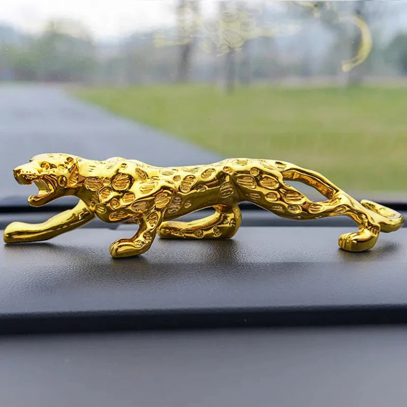 Home Decor Leopard Figurine Resin Animal Panther Statue Car/ Office Room Decor Art Crafts Sculpture Mascot Ornament