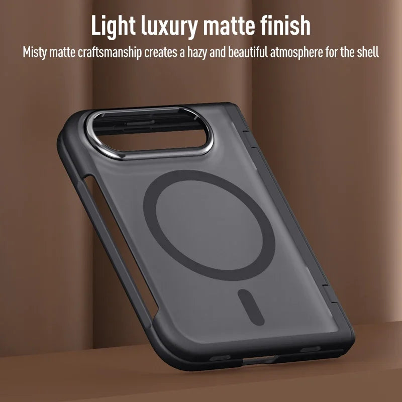 Non-Slip Shock Proof Folding Design Hinge Case for Iphone DUO Cell