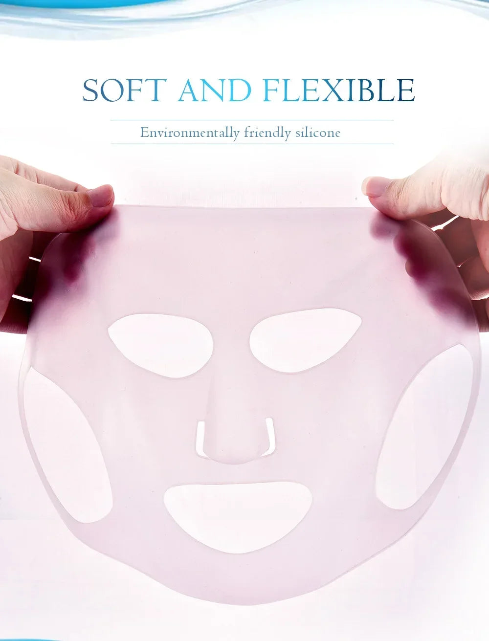 2025 Silicone Mask Reusable Cover Face Skin Care Hydrating Moisturizing Mask For Sheet Prevent Evaporation Steam Beauty Tool