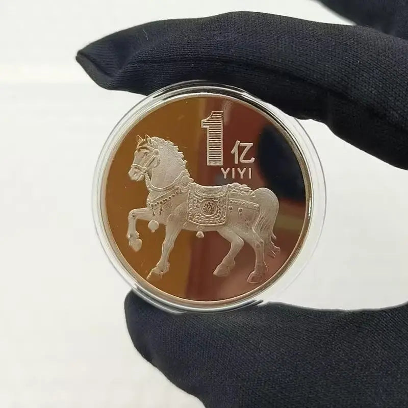 1PC  Metal Collection 2026 New Year Souvenir 40mm Chinese Coins Lucky Animal Horse Collectible Coins