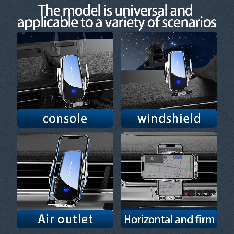Gravity Car Holder Stand Wireless Charger Phone Air Vent Clip Mount Mobile Cell Gps Support for Iphone 14 13 12 X Samsung Xiaomi