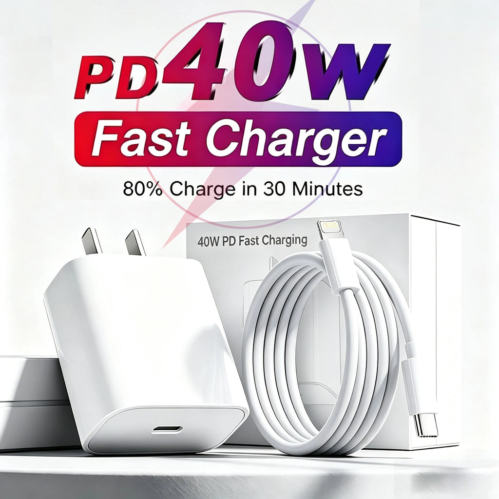 PD 40W EU US Fast Charger for IPhone 18 17 16 15 14 13 11 12 Pro