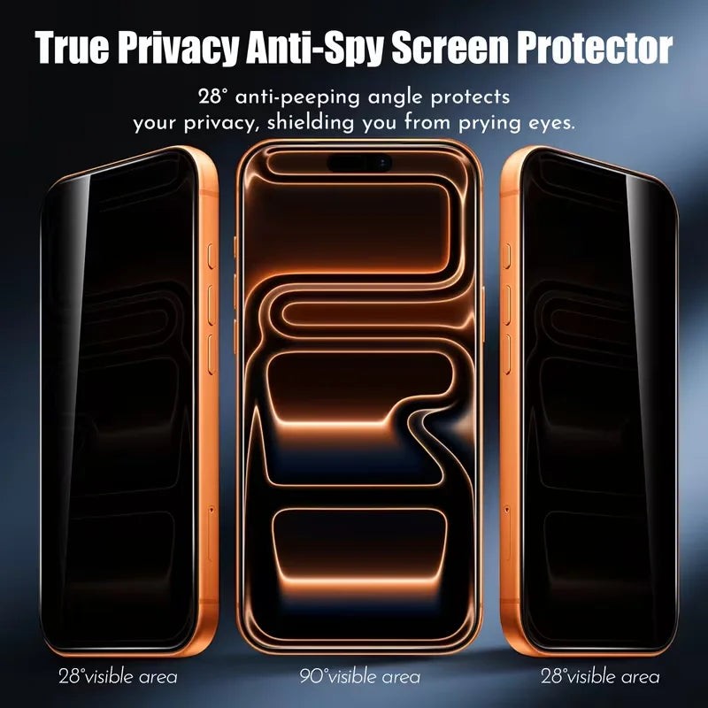 5-Pack Privacy Tempered Glass Screen Protectors