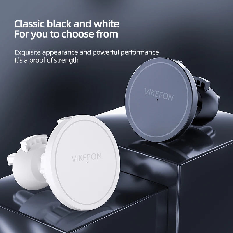 Magnetic Car Wireless Charger + Ring For iPhone 12 13 14 15 16 17 pro max mini Air Vent Car Phone Holder Stand Fast Car Charging