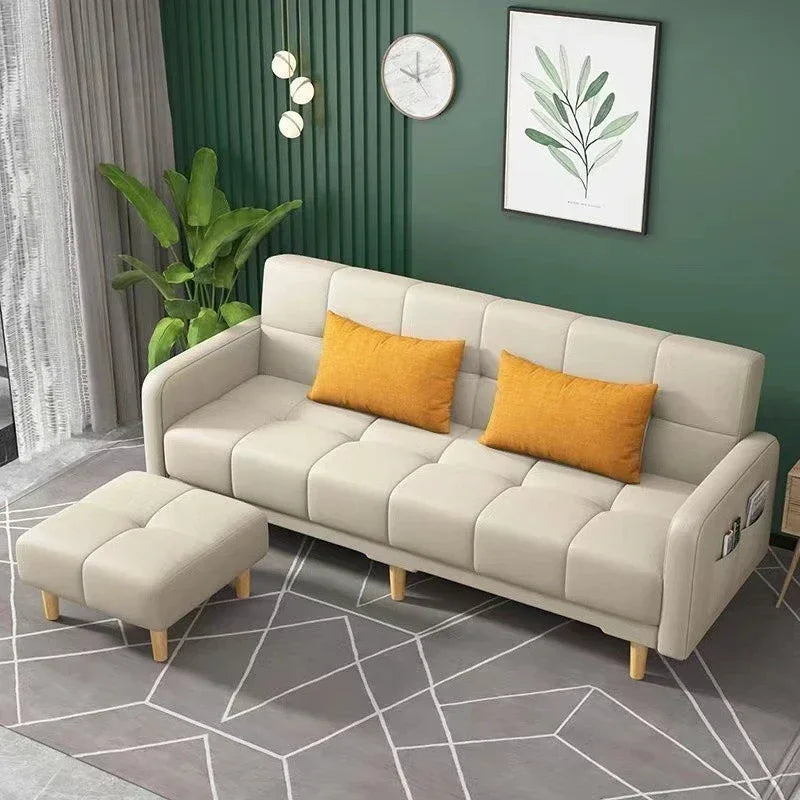 Sofa living room Small apartment rental room Folding sofa
