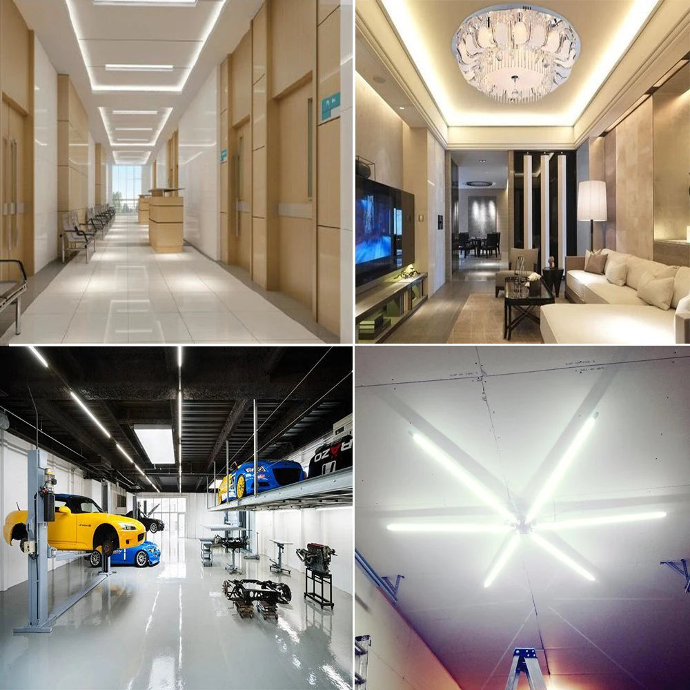 Aluminum LED Light Bar 220V 110V T5/T8 LED Tube 6W 8W LED Fluorescent Tube For Indoor Kitchen Lighting LED Lamp Bulb Wall Lamp