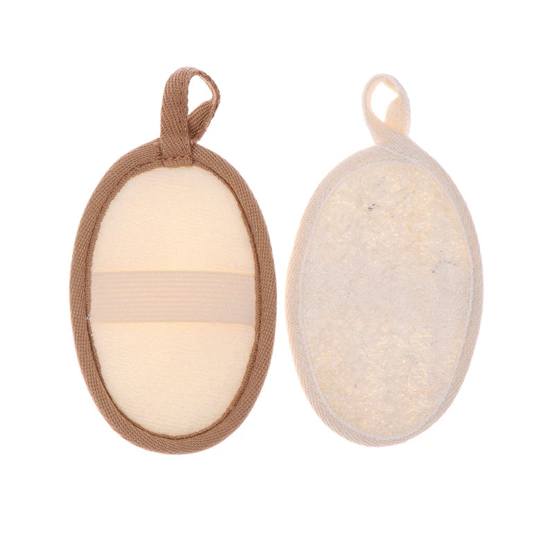 Natural Loofah Body Scrubber Bath Exfoliating Sponge Soft Shower Brush Cleaner Pad Exfoliator Shower Puff Body Skin Care Tool