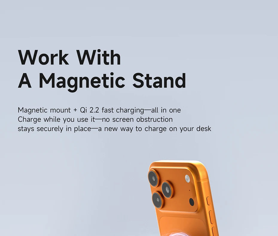 Hagibis Qi2.2 Magnetic Wireless Charger Dual-sided Magnetic 25W Fast Charging Pad for MagSafe iPhone 17/16/15/14 Pro Airpods Car