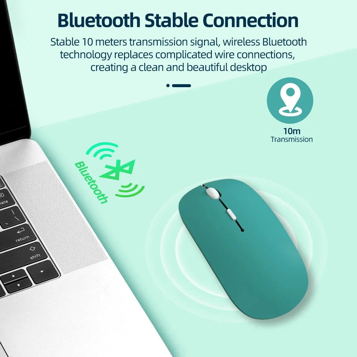 Bluetooth-Compatible Mouse Wireless Mouse Silent Computer Mice