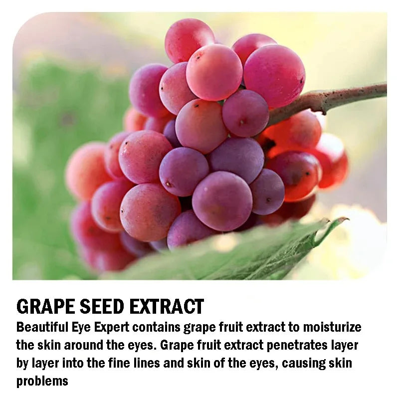 Images Grape Moisturizing Collagen Eye Mask Anti-Dark Circles and Eye Bags Firming Eye Mask Beauty Skin Care Eye Patches 60 Pieces