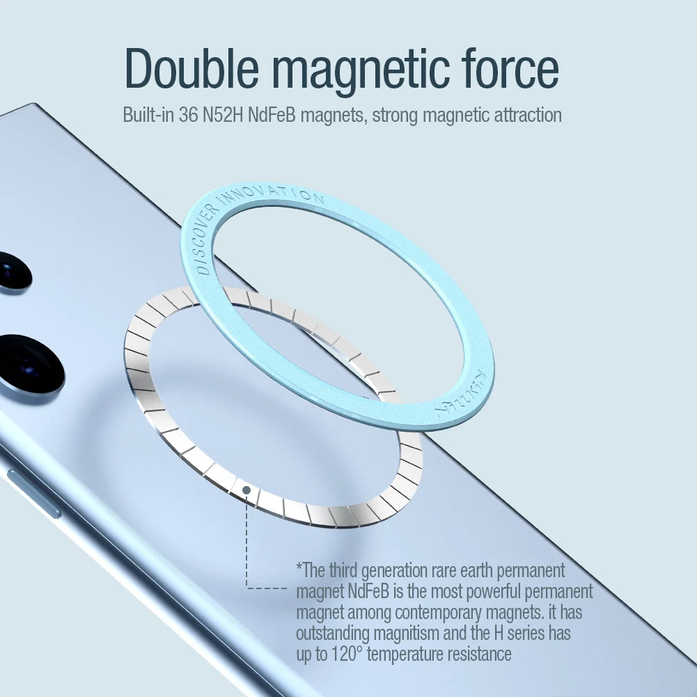 NILLKIN SnapLink Air Strong Magnetic Sticker For Magsafe Wireless Charger for iPhone 14 13 12 Pro Max for Samsung S22 Ultra