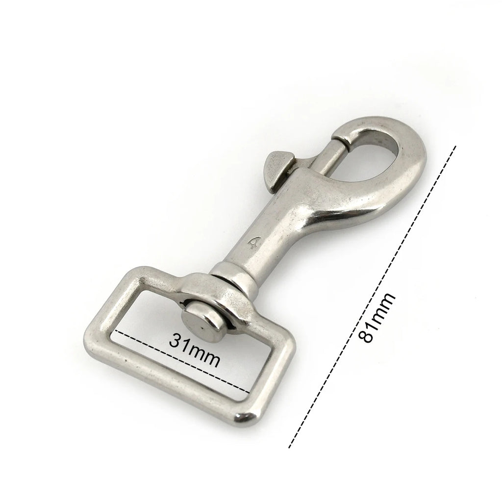 1x Stainless Steel Trigger Swivel Eye Bolt Snap Hook For webbing Leather Craft Bag Strap Belt Clasp Pet Dog Leash Clip Quality