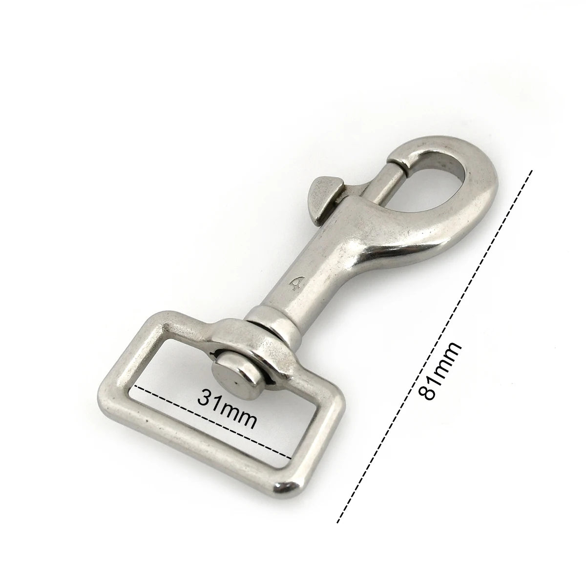 1x Stainless Steel Trigger Swivel Eye Bolt Snap Hook For webbing Leather Craft Bag Strap Belt Clasp Pet Dog Leash Clip Quality