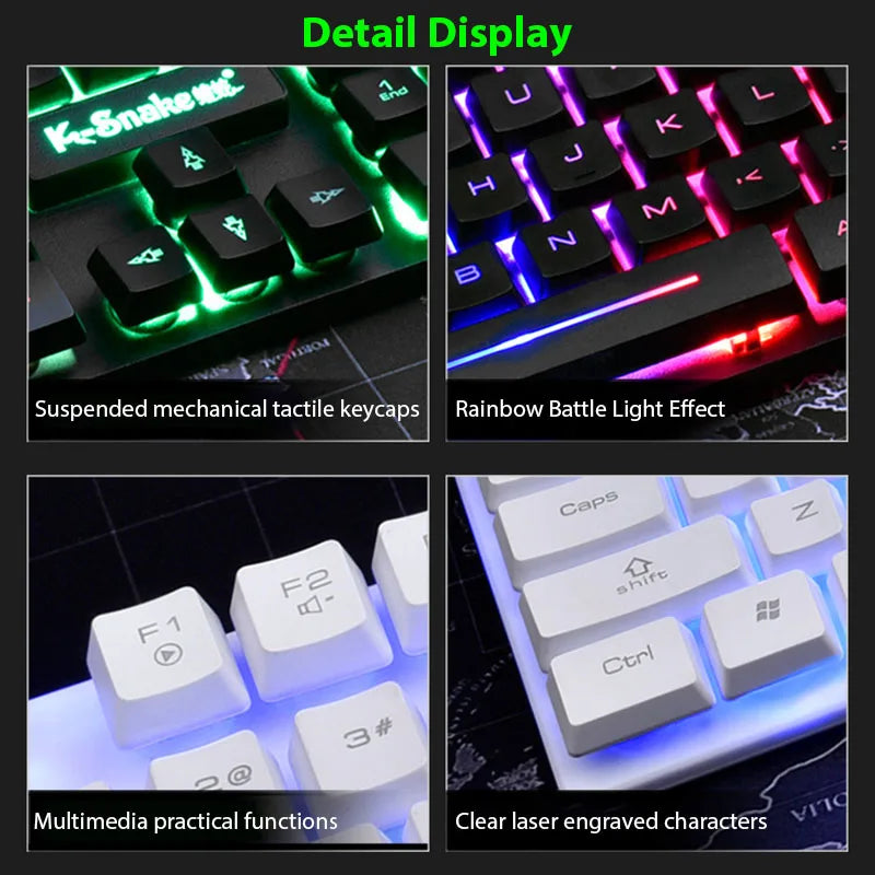 KM320 Waterproof Backlit Keyboard and Mouse Set