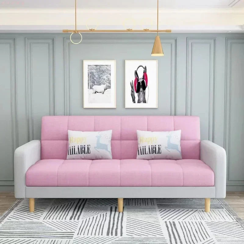 Sofa living room Small apartment rental room Folding sofa