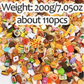 Miniature Food Toys Mixed Resin Food Dolls Kitchen Pretend