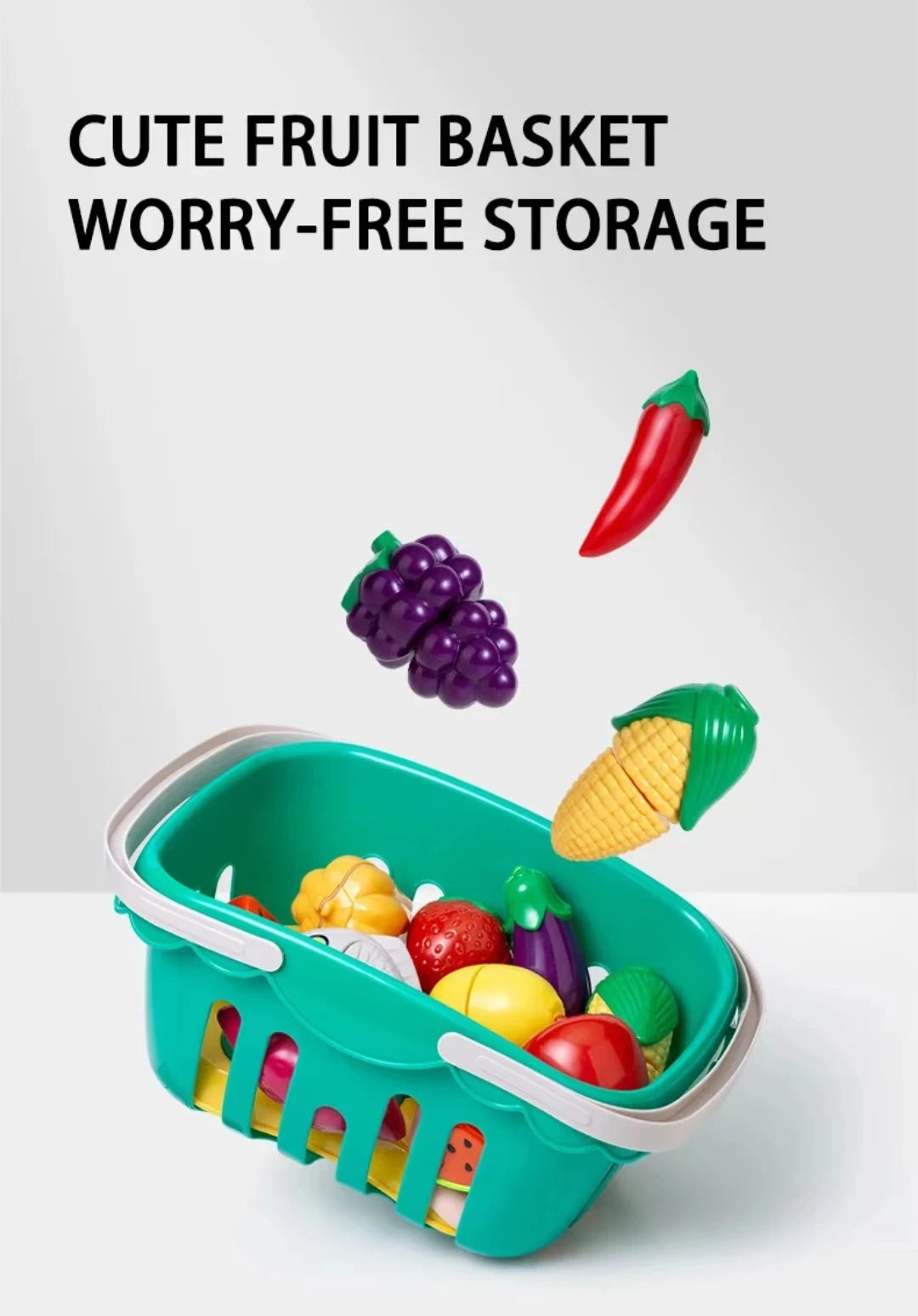 Fruit Cutting Set Children's Play House Toy Kitchen Vegetable Baby Can Cut Vegetables Boys and Girls Cutting Toys Gift
