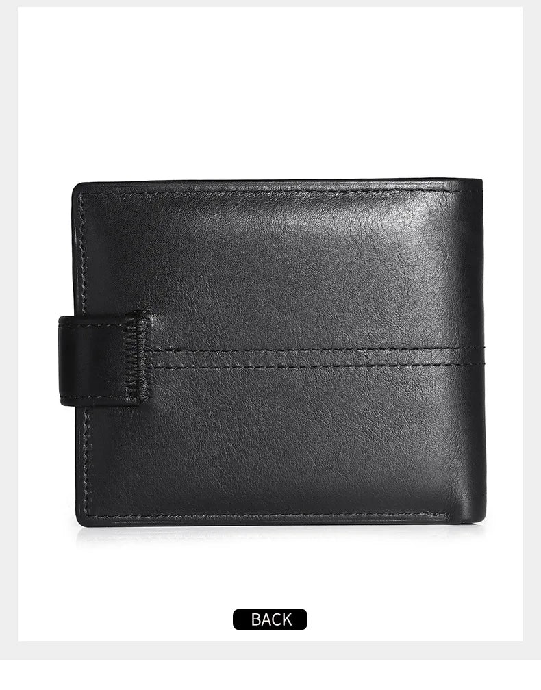 Rfid Leather Mens Wallet with Coin Pocket Designer Dollar Mens Leather Wallet with Rfid