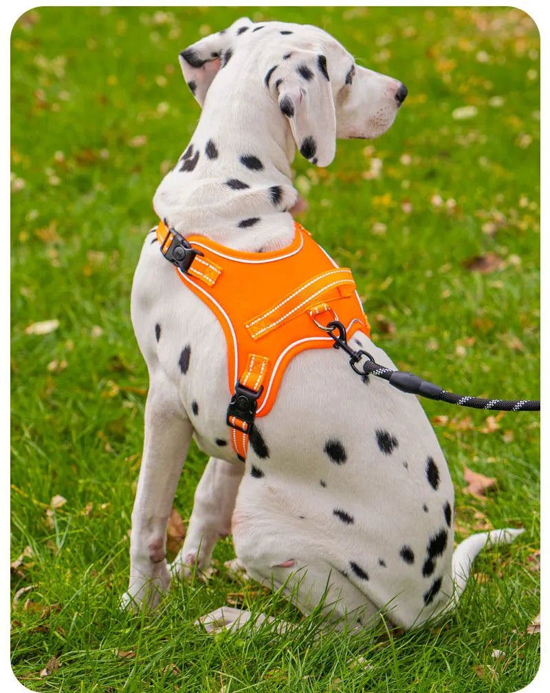 Dog Harness Pet Saddle Quick Wear Structure Protection Ultra Light Chest Strap Safety Anti Break Explosion Proof Dog Vest