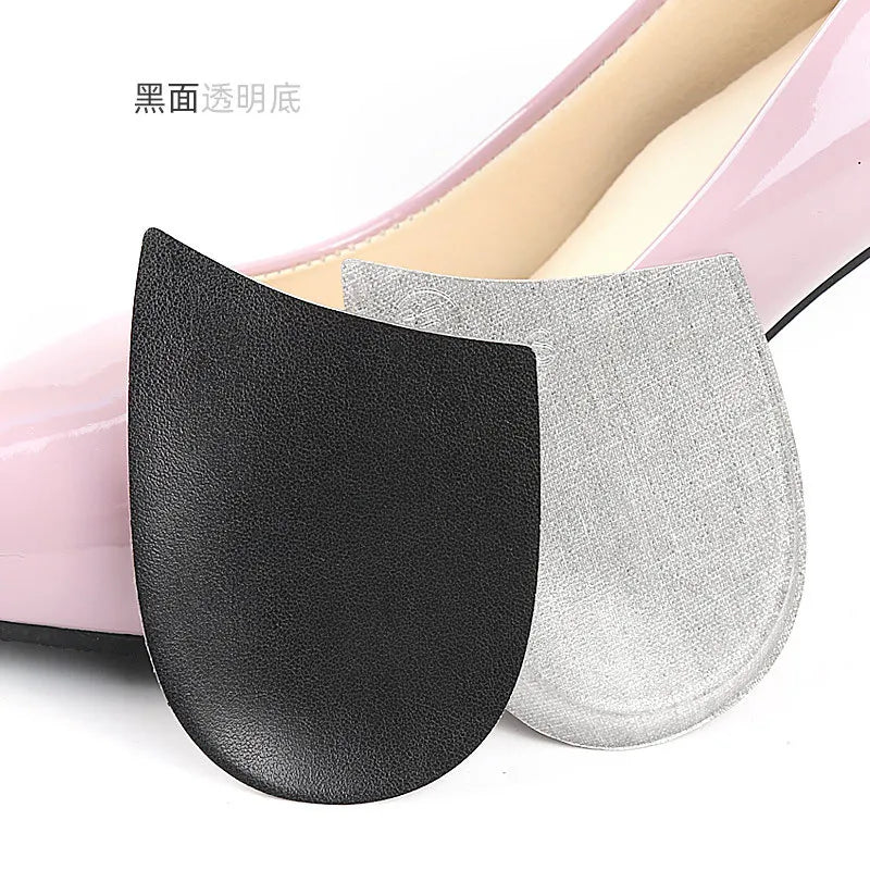 Heel Pad For Men Women Leather O-shaped Orthopedic Insoles
