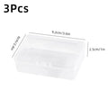 3pcs Transparent Playing Cards Storage Boxes Plastic Games Card Container Case Packing Poker Game Card Organizer