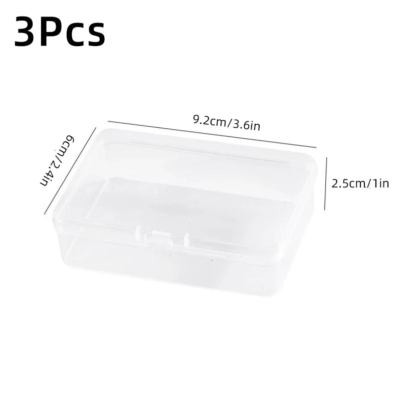 3pcs Transparent Playing Cards Storage Boxes Plastic Games Card Container Case Packing Poker Game Card Organizer