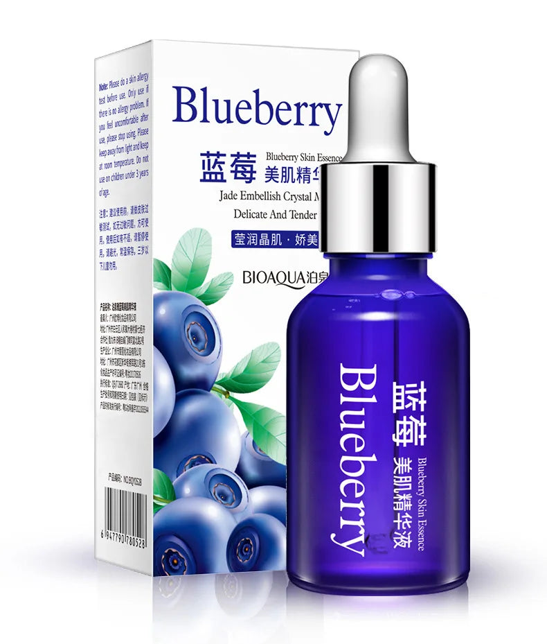 BIOAQUA Blueberry Wonder Essence Serum Face Lifting Anti Aging Wrinkle Serum of Youth Organic Cosmetic Charm Liquid Skin Care