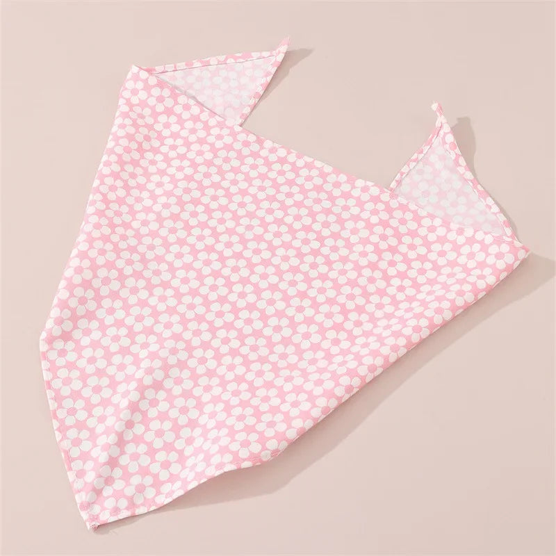 Pet Saliva Towel Pet Dog Saliva Bib Bib Cat Bib Scarf Printed Triangle Scarf