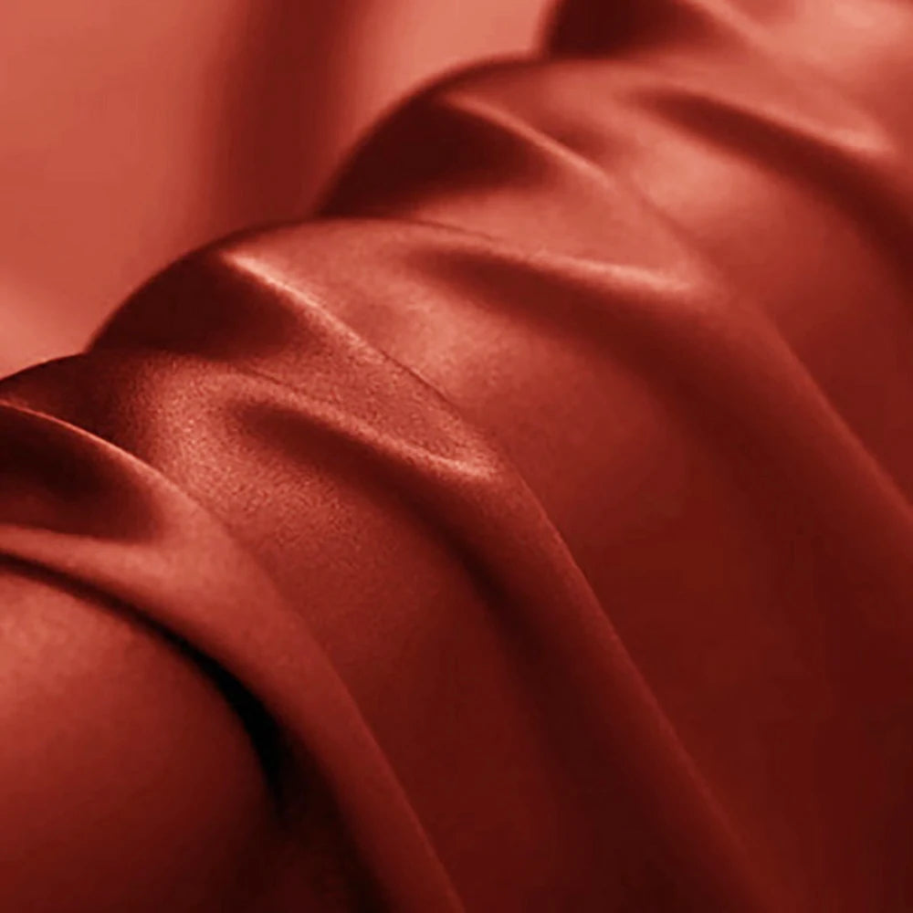 CISULI Pure Silk Stretch Satin Fabric,16momme,Width 140cm,Silk Lycra,Shirt and Dress Cloth Material