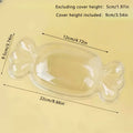 20/50pcs Candy Shaped Cake Boxes with Lids Dessert Cakes Fruit Salads Tiramisu Party Events Celebrations Birthdays Disposable