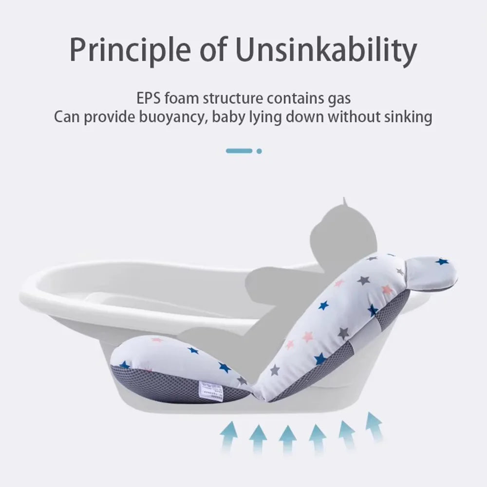 Adjustable Baby Bathtub Support Seat Cushion
