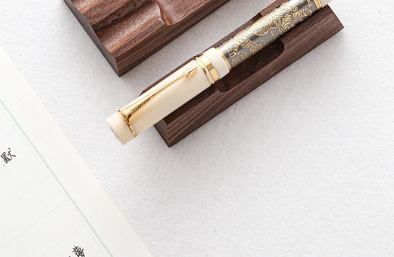 Walnut Wood Pen Holder Stand Desk Organizer Office Supply for Dip Pen Fountain Pen Rest Desk Accessories Office School Supplies