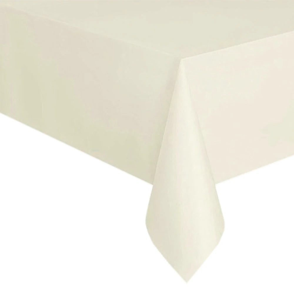 Disposable Tablecloth Pink Blue White Plastic Tablecloths for Birthday Party Christmas Table Cover Rectangular Table Tablecloths