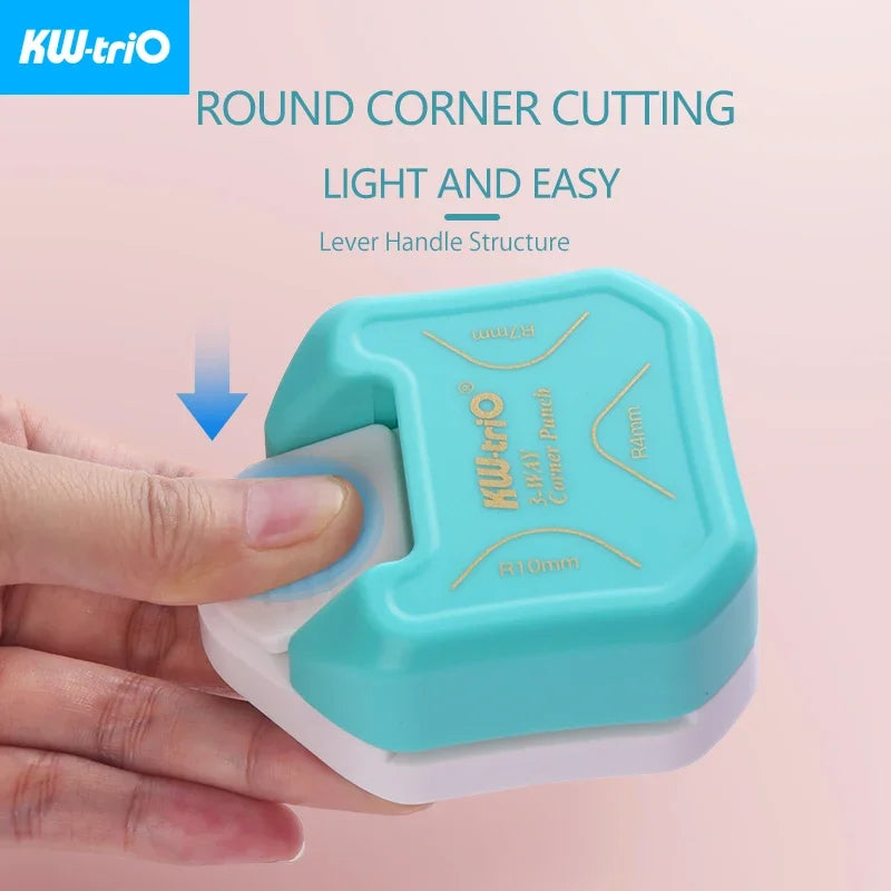 3-in-1 Corner Rounder Border Punches for Scrapbooking Diy Mini