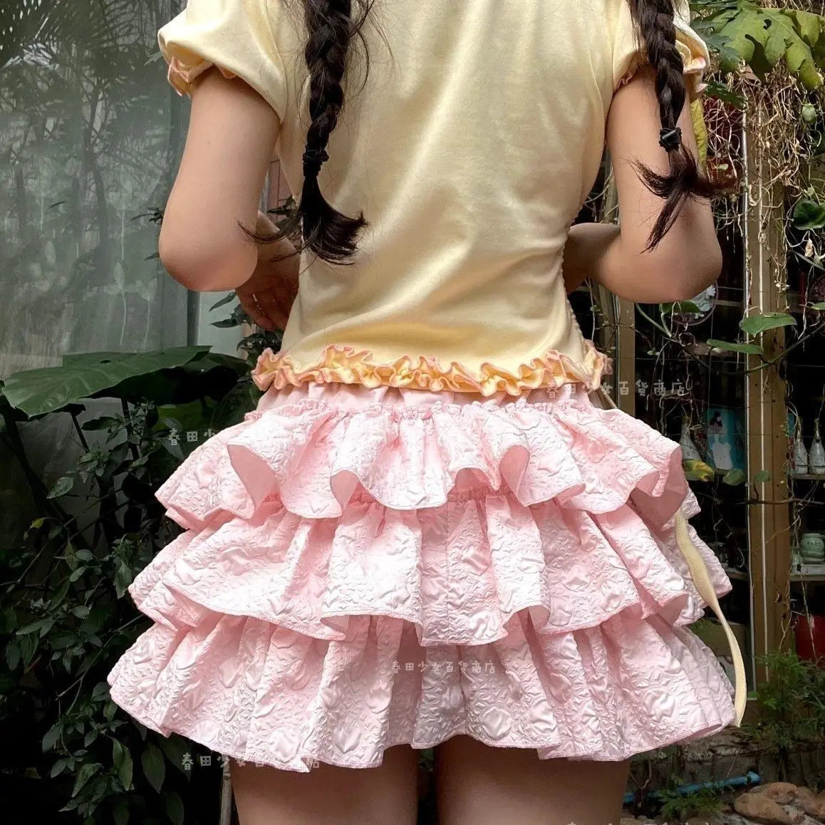 Japanese Pumpkin Puffy Cake Soft Girl Skirts Y2k Sweet Cute Jupe 2000s Abby Niche Slim Subculture Sweet All-match Mini Skirt