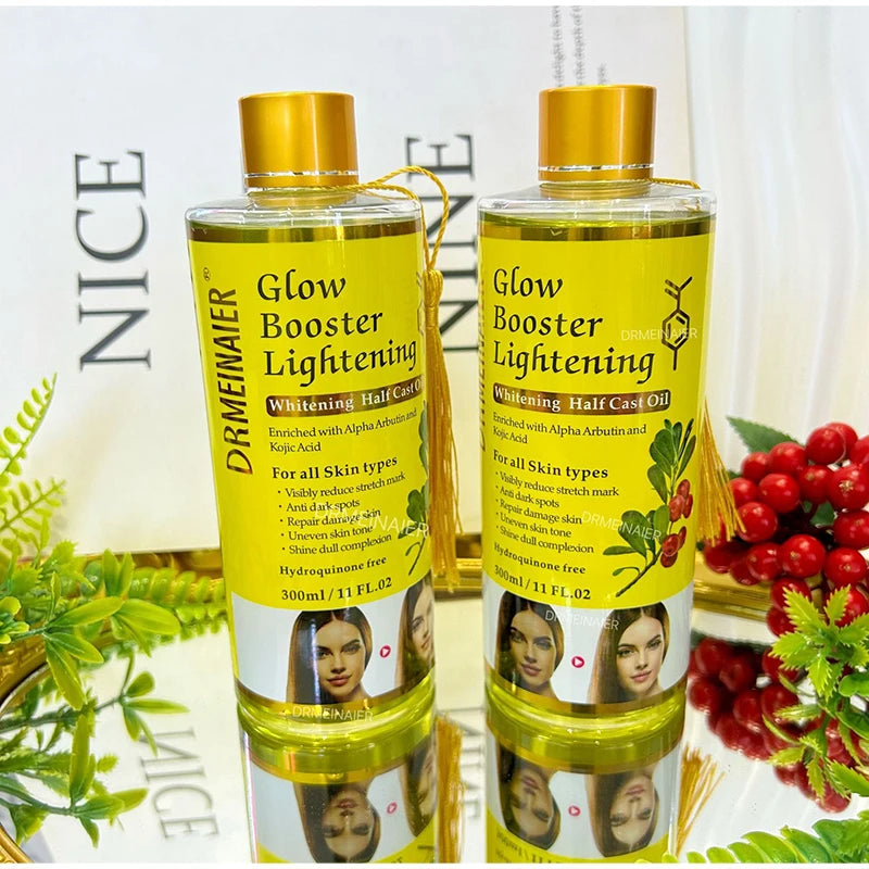300ml Alpha Arbutin And Kojic Acid Brighten Serum Face & Body Moisturizer Nourishing Brighten Body Oil Body Face Skin Care