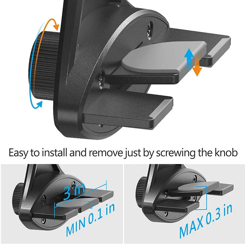 Car Wireless Charger Cd Slot Mount for iPhone Smart Wireless Charger Stand for Xiaomi Huawei Fast Charging