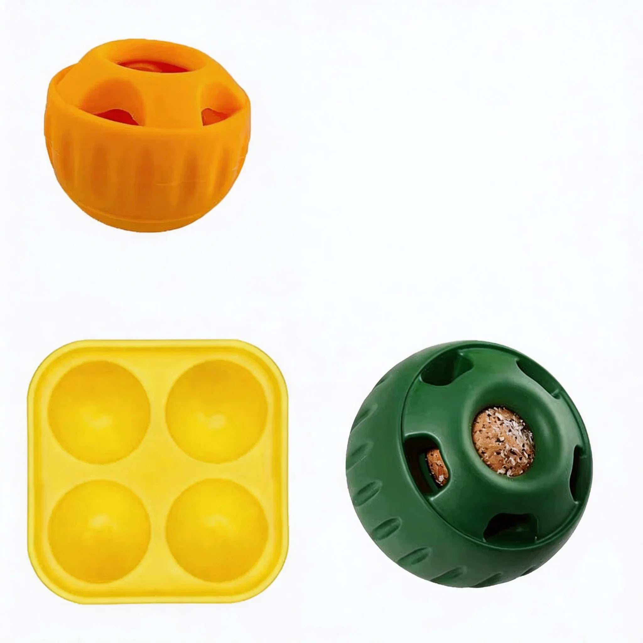 Pupsicle & Treat Tray Long-Lasting Interactive Dog Ball Toy Silicone Dog Treat Mold Keep Your Pup Busy BPA Free Easy Clean Toys