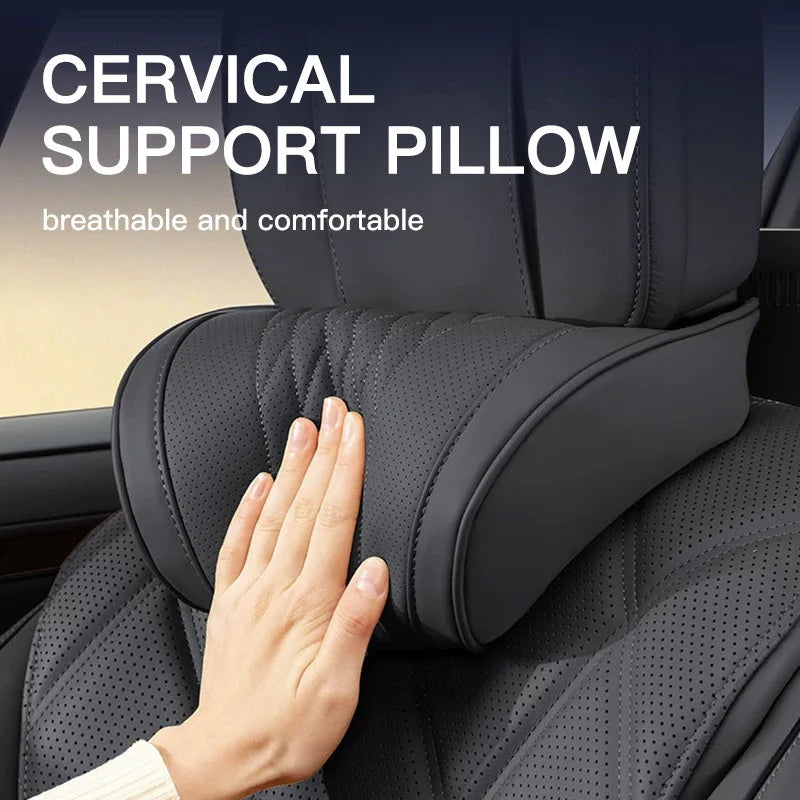 Car Headrest Neck and Lumbar Support Pillow