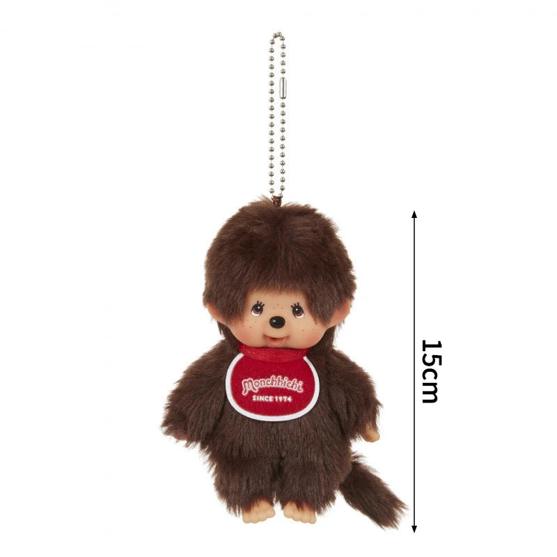 Monchhichi Keychain Kawaii Keychains for Bags Monchhichi Doll Hanging Pendants Children's Day Birthday Gift 몬치치