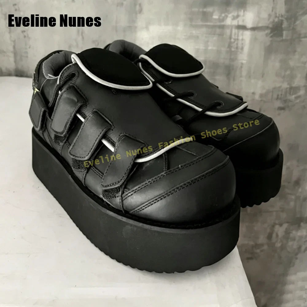 Streetwear Y2K Street Style Trend for Women's Chunky Sole Hook and