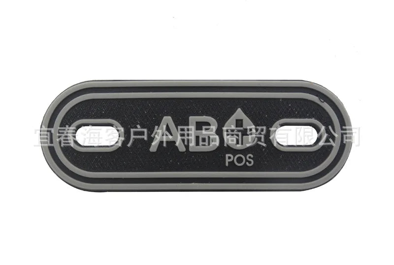 2PCS Shoelace Blood Buckle Charm PVC Tactical Bag Clothing Zipper Blood Tag Charm Military Patches Tactical Patch