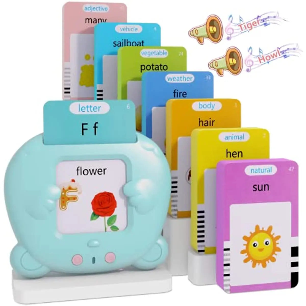 Talking Flash Cards Early Educational Toys Baby Boys Girls