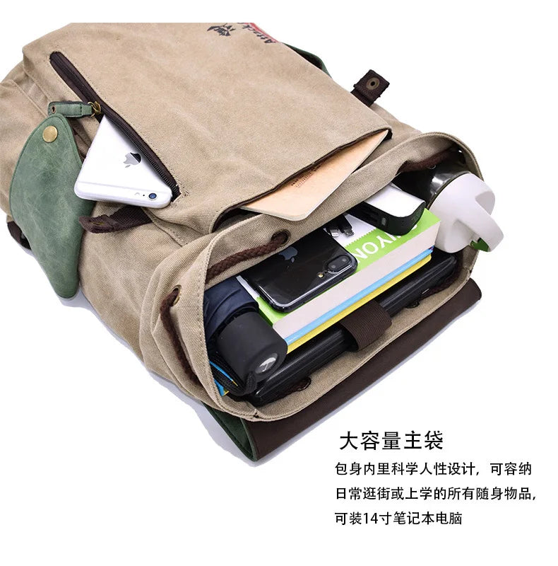 Cartoon Animation AttackonTitan ONEPIECE NARUTO Large Capacity Canvas Backpack